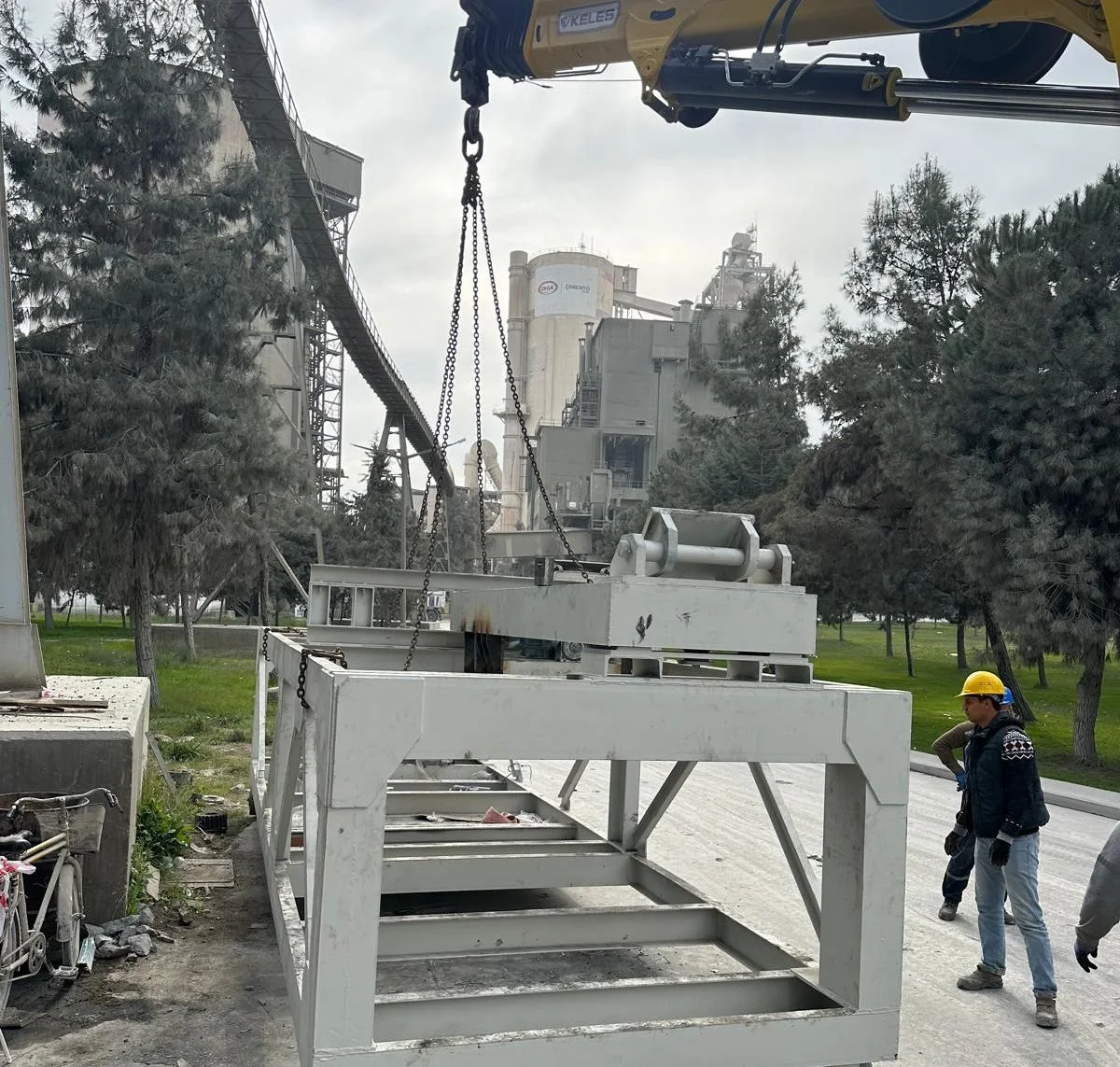 OYAK Adana Çimento — Alev arabası imalat ve montajı